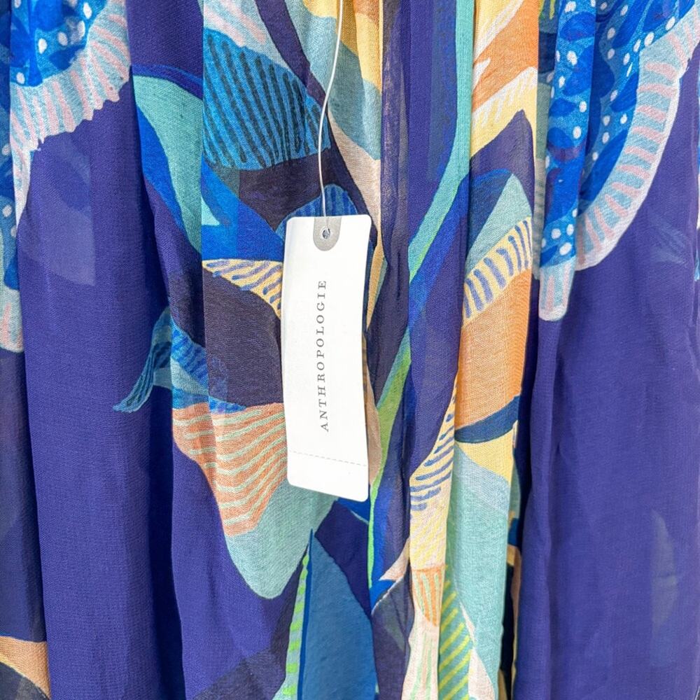 NEW Anthropologie Alexandra Farmer Printed Maxi Dress - Picture 6 of 9